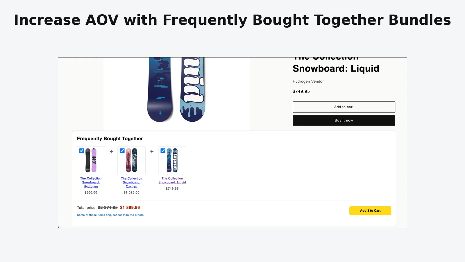 Smart Frequently Bought Together & Upsell