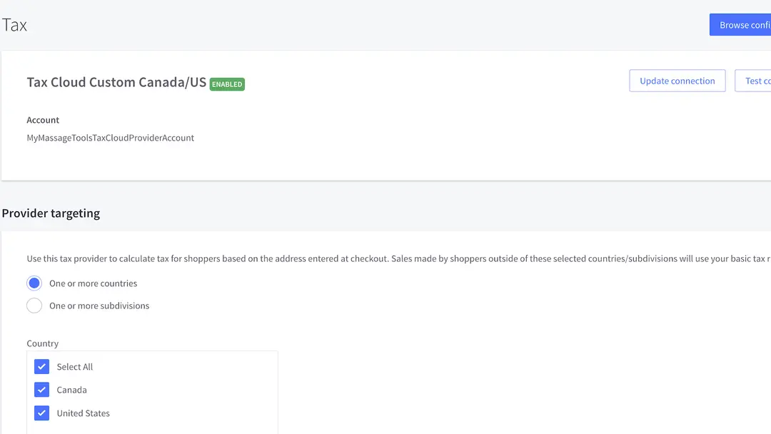 TaxCloud Integration (US and Canada)