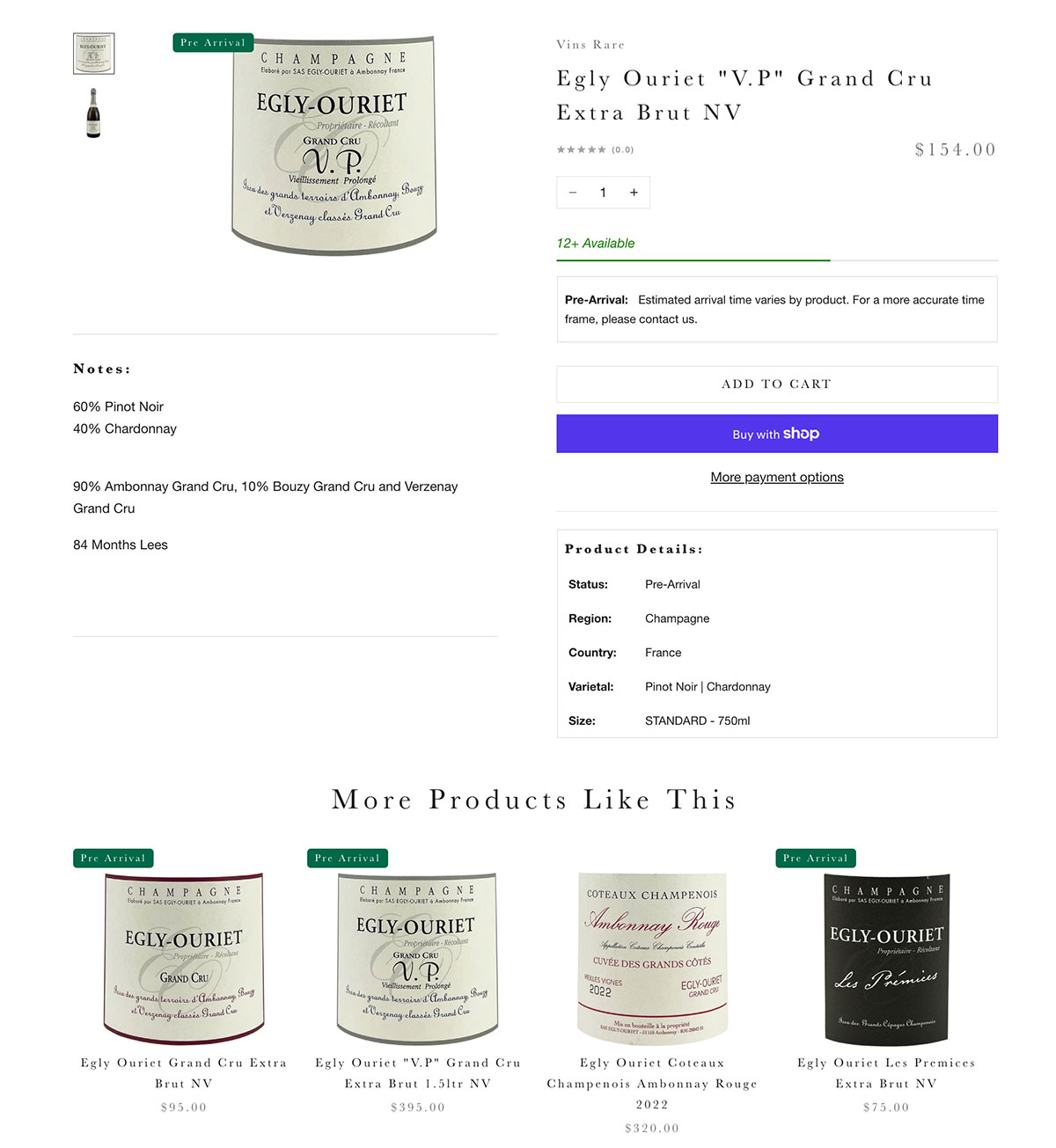 VinsRare -  storefront with custom Shopify Plus applications